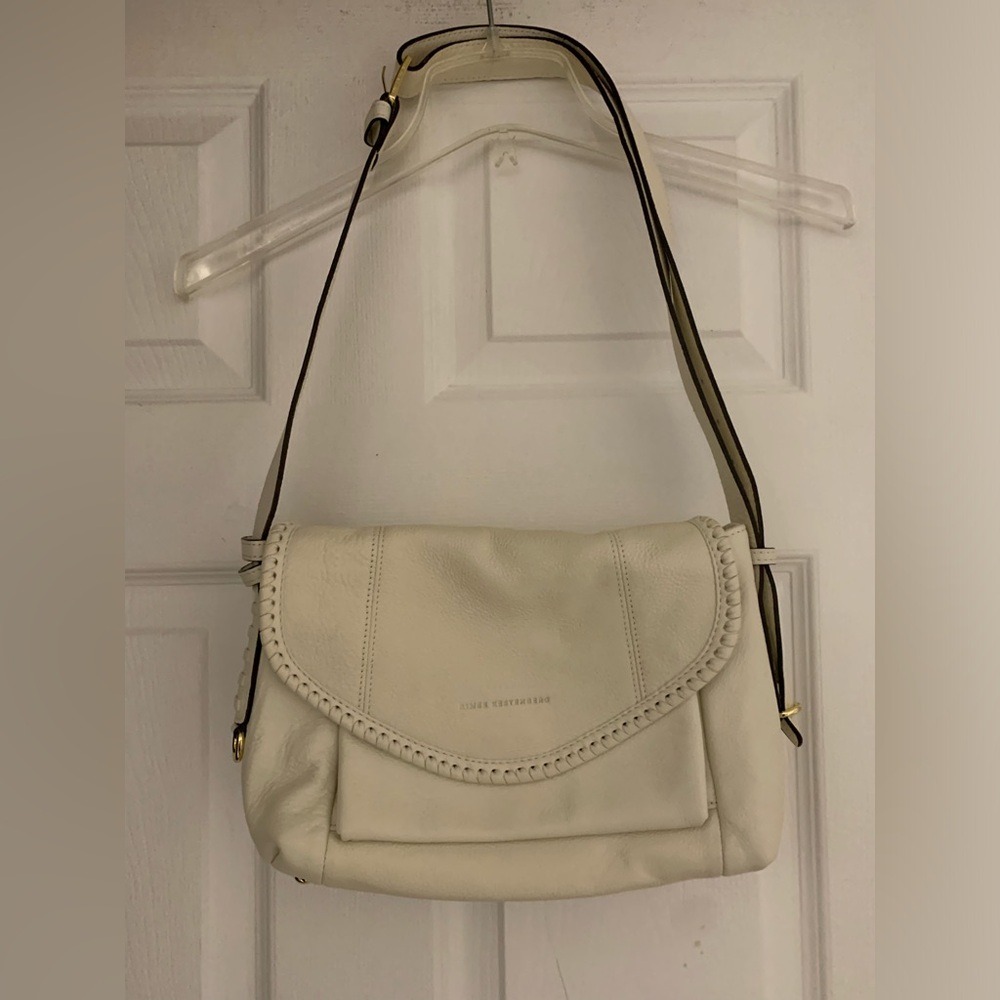 Aimee Kestenberg Cream Pebbled Leather Bag